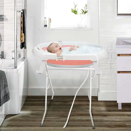 Baignoire bébé sur pied utilisée pour le bain