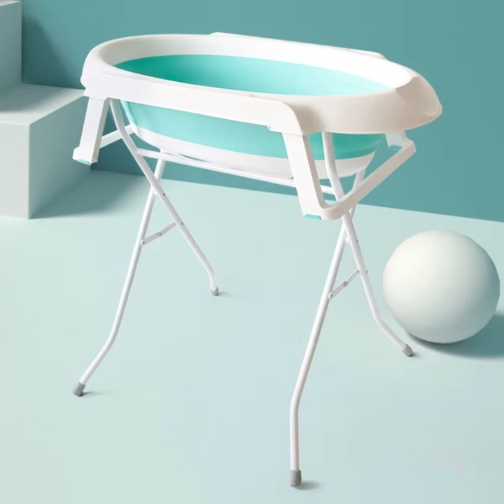  Baignoire bébé sur pied bleu