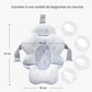Dimensions du coussin de baignoire bébé antidérapant nuage flottant adapté aux baignoires standards