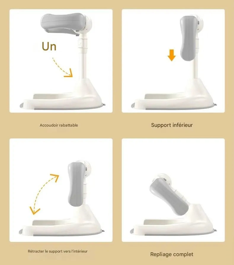 Support de bain bébé sur pied antidérapant – maintien ergonomique