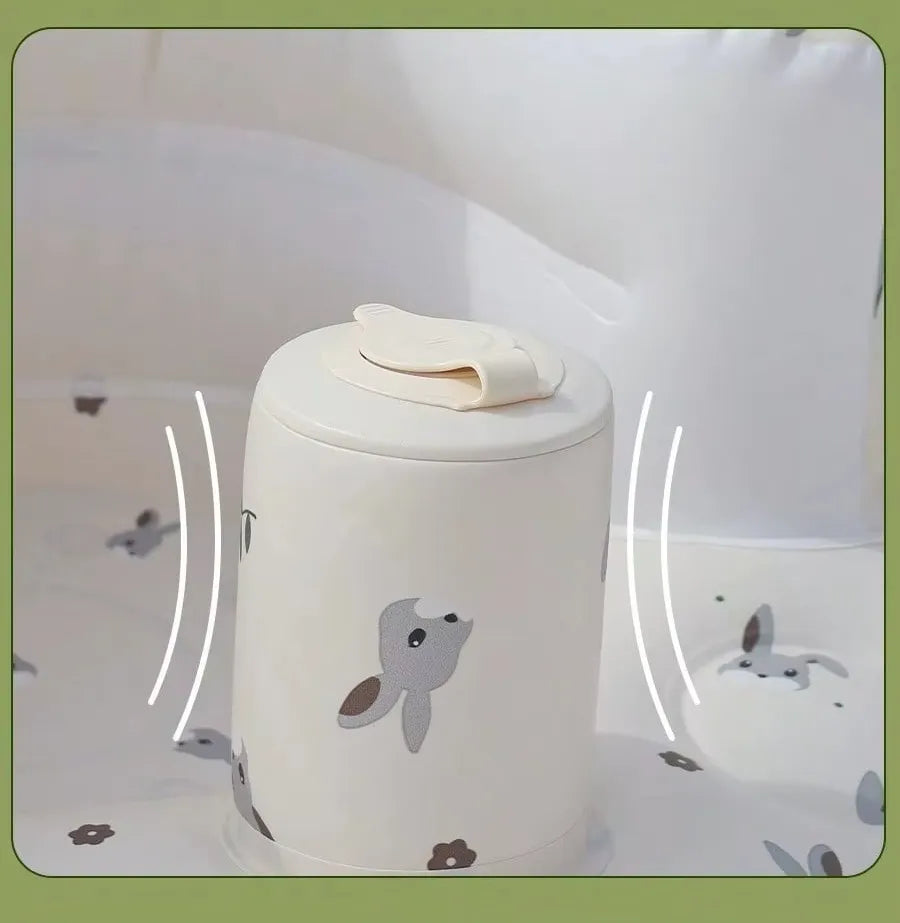 Pompe à air intégrée de la baignoire bébé gonflable avec système de pression manuelle