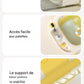 Détail drainage rapide accès palette et support stabilité baignoire bébé pliable