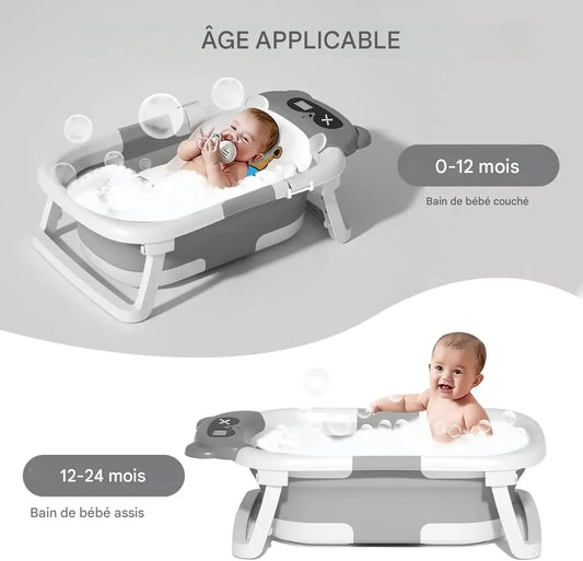 Utilisation de la baignoire bébé panda selon l’âge de l’enfant