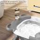 Baignoire bébé pliable avec thermomètre intégré, design ours, 