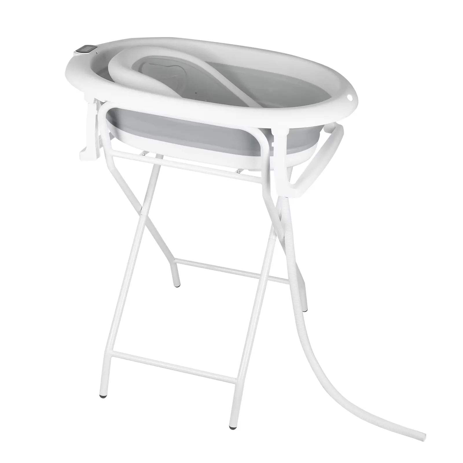 Baignoire pour bébé sur pied pliable, variante gris