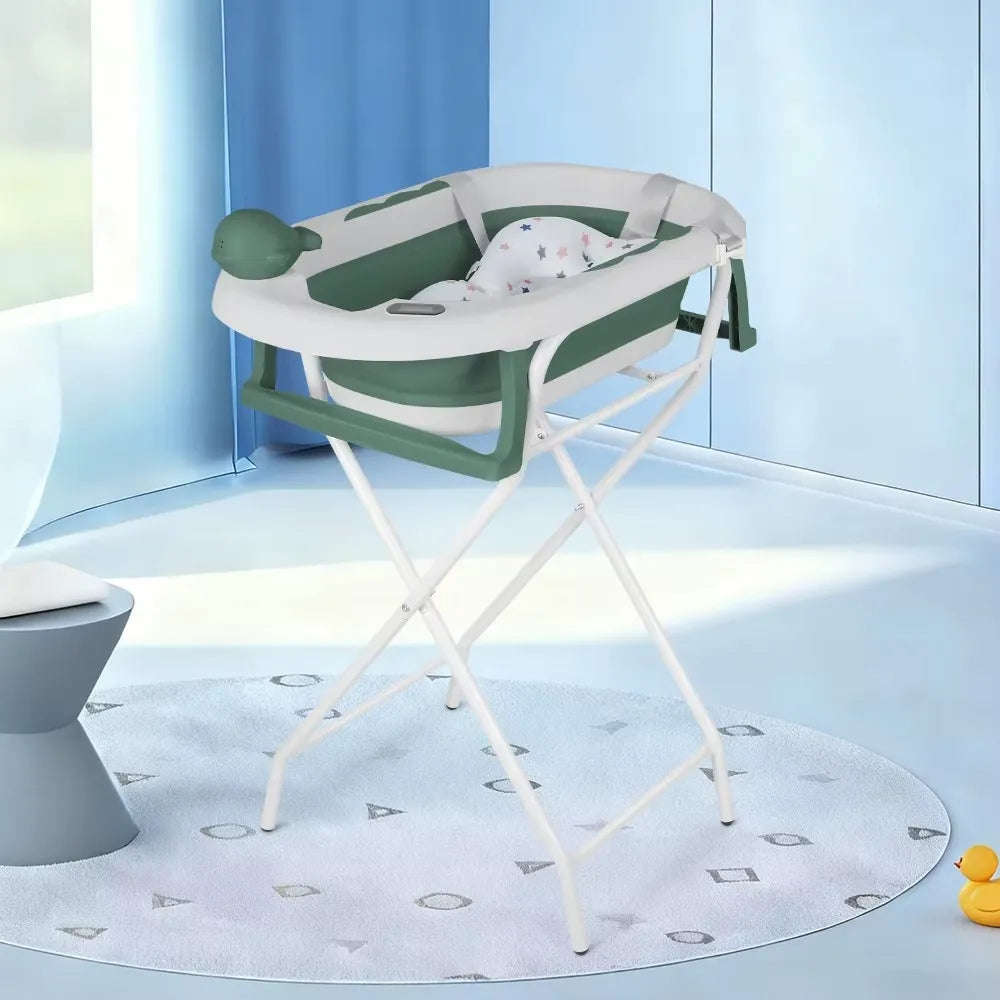 baignoire bebe sur pied verte