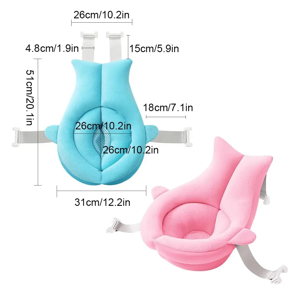 Dimensions du coussin de baignoire bébé enveloppant cocon de bain