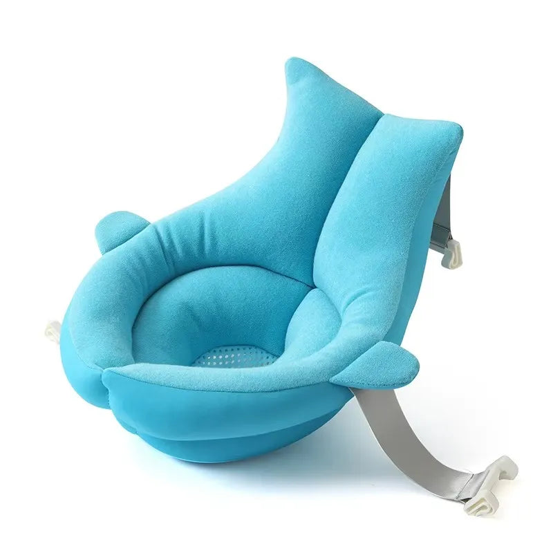 Coussin baignoire bébé enveloppant Cocon variante bleu.