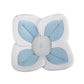 Coussin de baignoire pour bébé en forme de fleur douce variante blanche