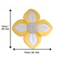 Dimension : coussin de baignoire pour bébé en forme de fleur douce. 