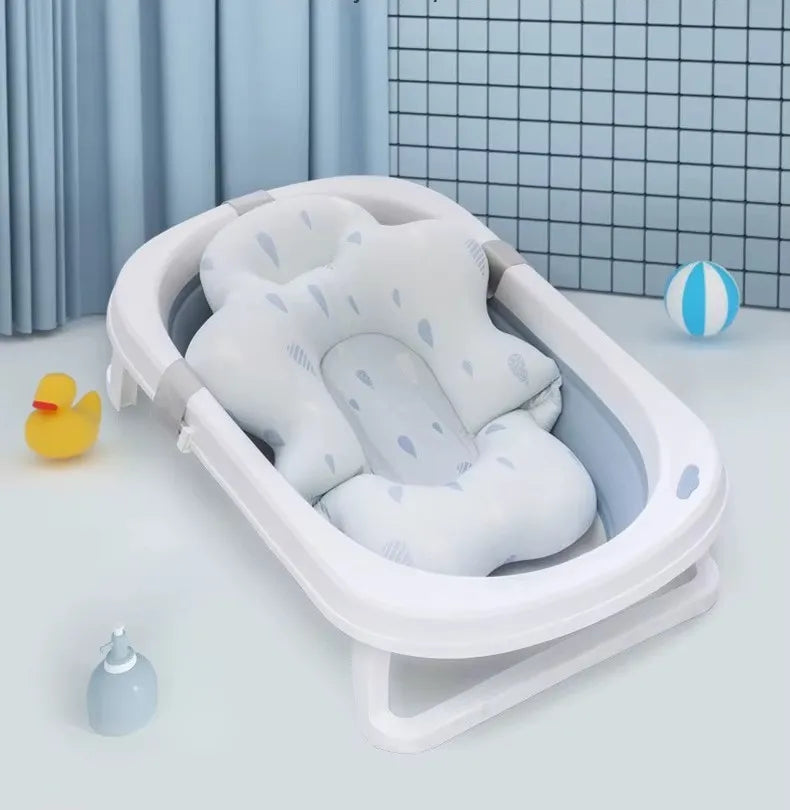 Coussin baignoire bébé nuage flottant : installation