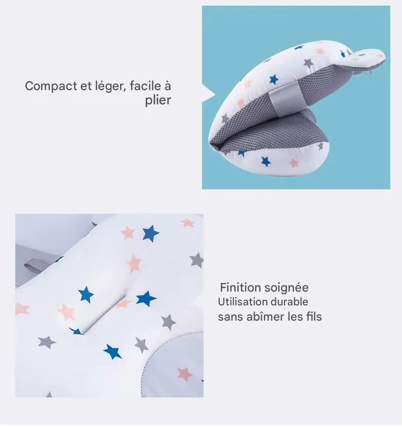 Coussin de bain pour bébé en forme d'ourson détails design