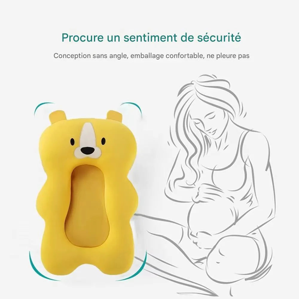 coussin de baignoire bébé réconfortant petit compagnon en forme de petit animal