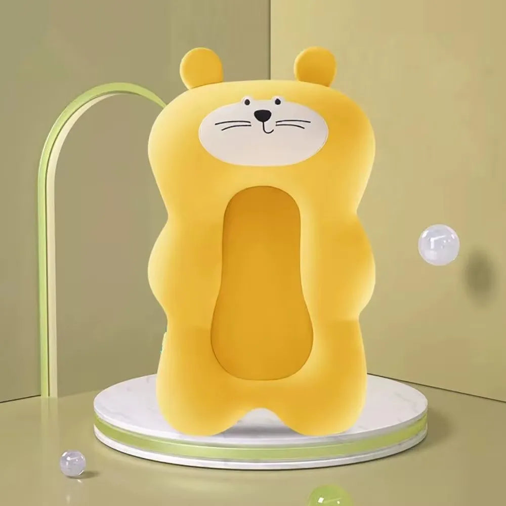 Coussin de bain pour bébé, petit compagnon, variante chat jaune.