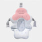 Coussin de bain bébé nuage flottant avec zone surélevée pour protéger la tête et le visage