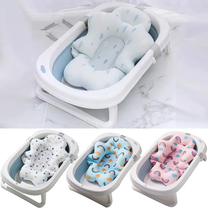 Motifs nuage du coussin de bain bébé antidérapant nuage flottant pour nouveau-né