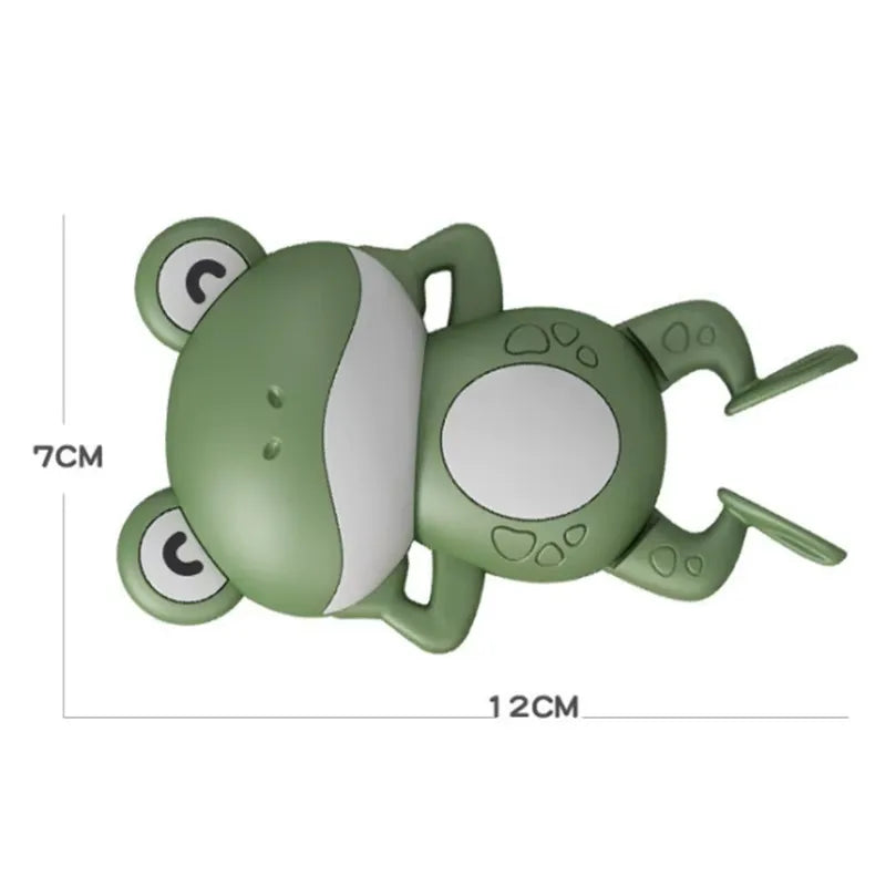 Dimension jouet baignoire bébé grenouille mécanique.