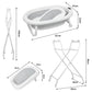 Dimensions de la baignoire bébé sur pied pliable et de son support