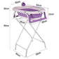 Dimensions d’une baignoire bébé pliable sur pied de 82 cm