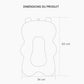 dimensions du coussin de baignoire bébé réconfortant petit compagnon