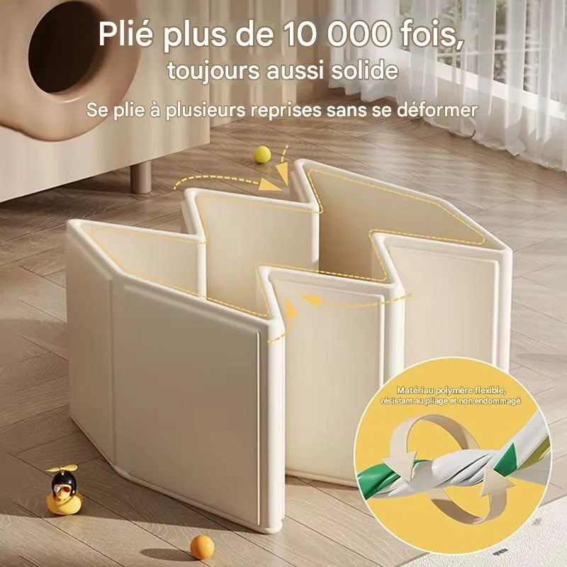 Grande baignoire bébé pliable résistante, conçue pour des milliers de pliages