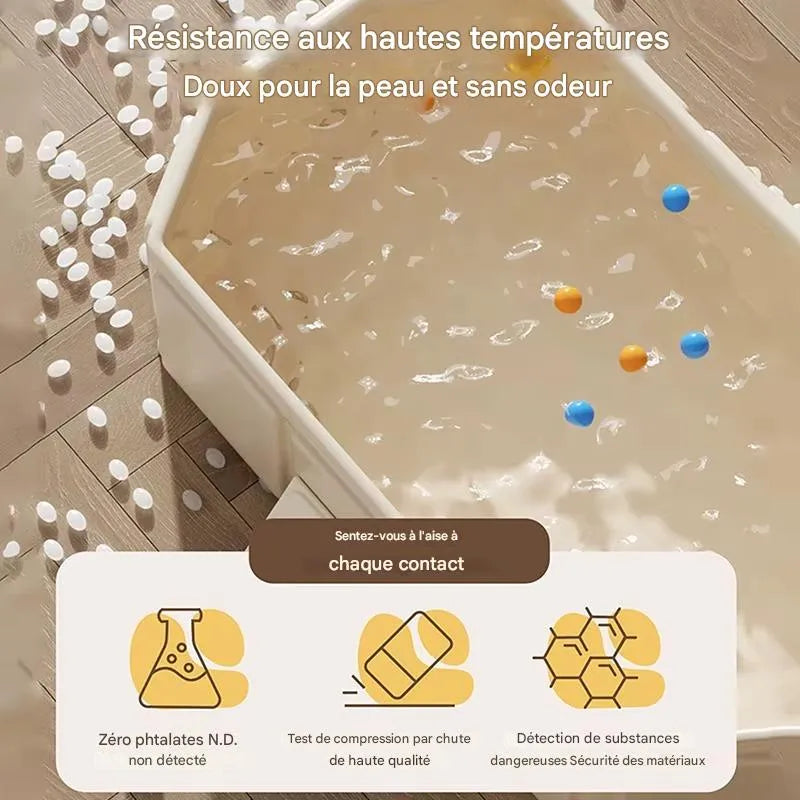 Grande baignoire bébé en PVC épais sans phtalates, douce pour la peau
