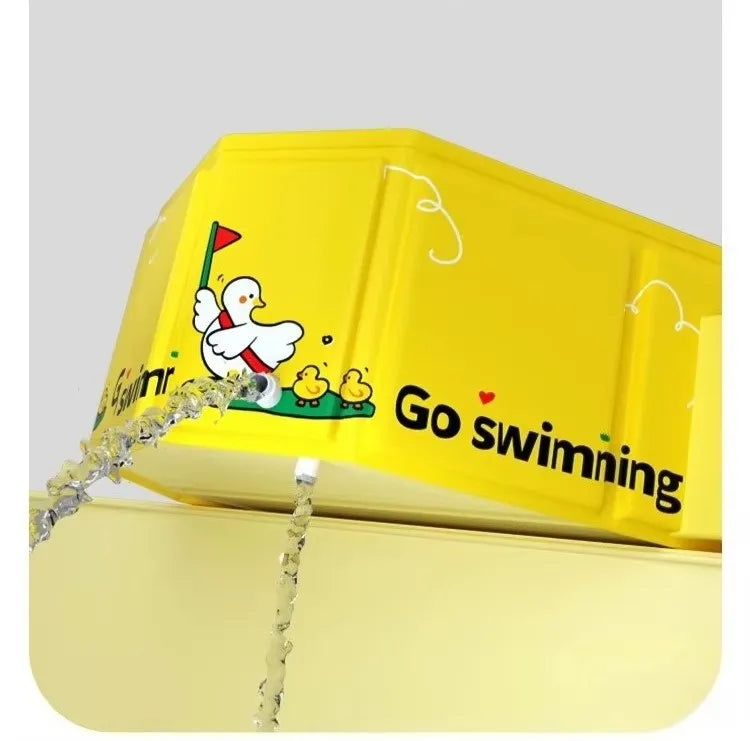 Grande baignoire pliable pour bébé, étape de purge.