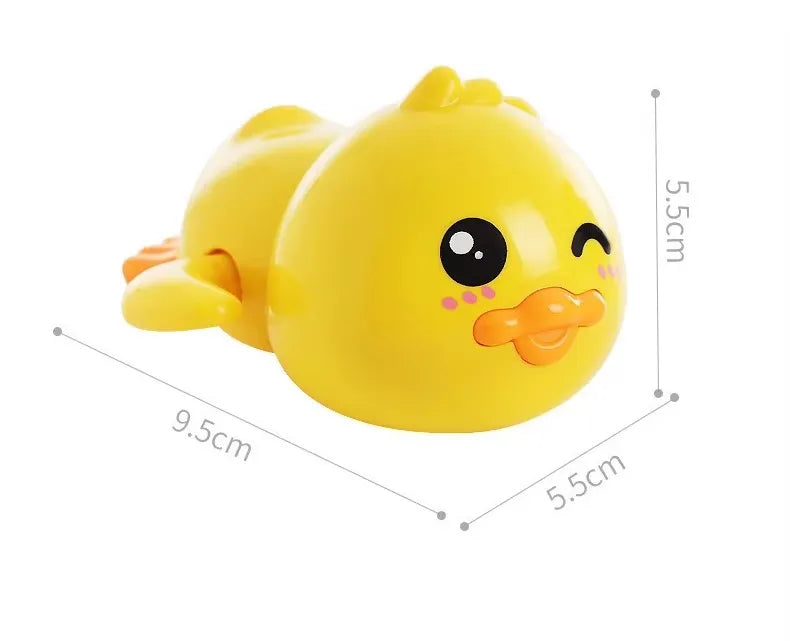 Dimensions du jouet de bain bébé canard mécanique