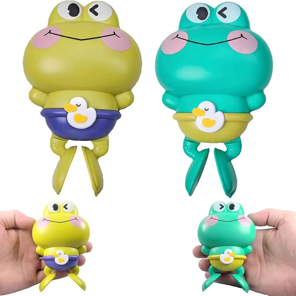 Jouet pour bain de bébé grenouille.