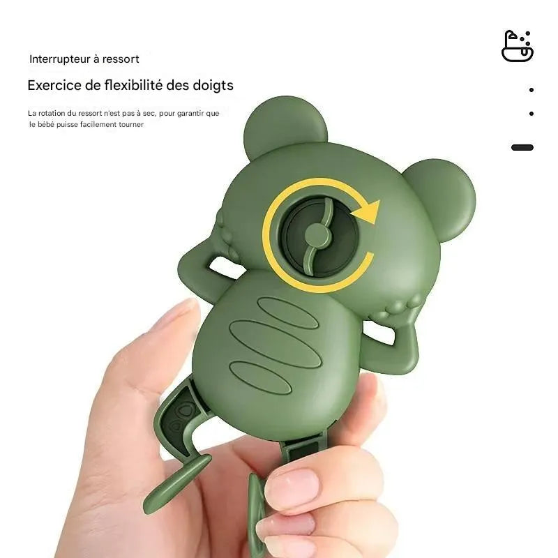 Mécanisme à remonter du jouet de baignoire bébé grenouille verte