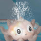 Jouet de bain bébé pieuvre avec fontaine d’eau lumineuse dans la baignoire