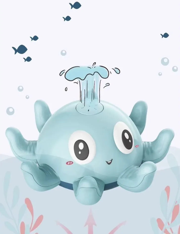 Illustration du jet d’eau du jouet de bain bébé pieuvre