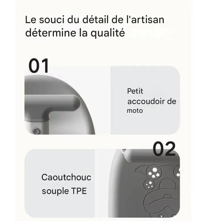matériaux PP et TPE sans BPA du siège de baignoire bébé enveloppant