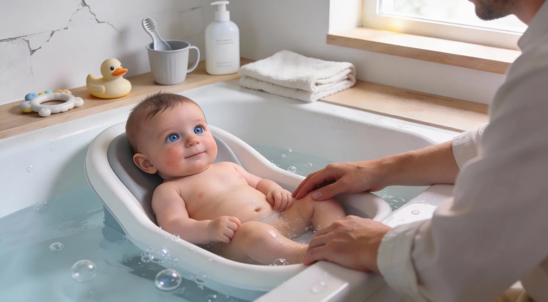  Transat de baignoire bébé pour maintien pendant le bain