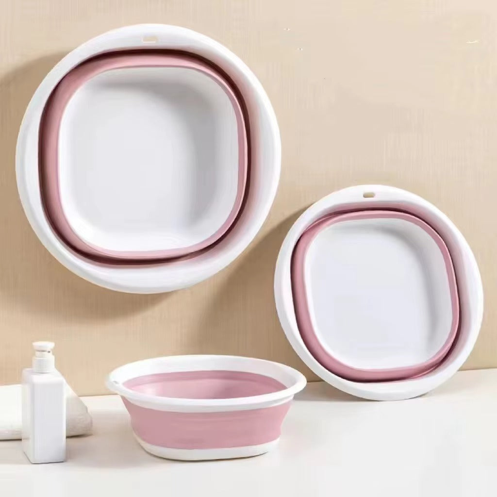 Petite baignoire pliable pour bébé couleur rose