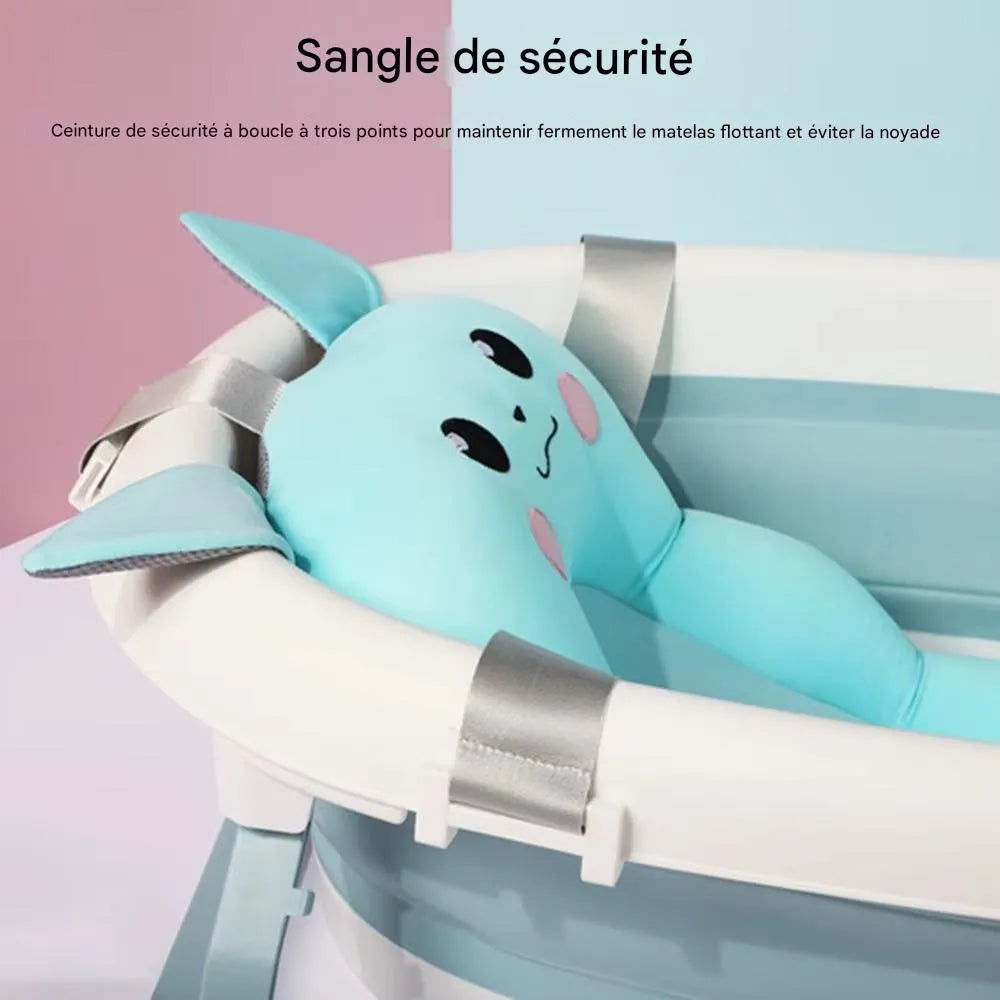 sangle de sécurité du coussin de baignoire bébé petit compagnon fixée à la baignoire