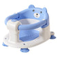 Siège baignoire enveloppant pour bébé avec protection 360° en variante bleu.