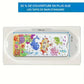 Tapis de bain bébé antidérapant grande taille 40x100 cm avec motifs marins couvrant toute la baignoire