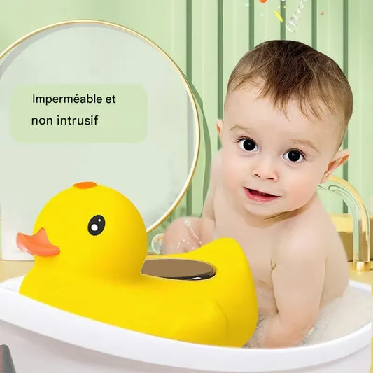Thermomètre de bain bébé canard flottant, étanche et non intrusif pour la sécurité de bébé