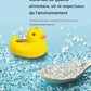 Thermomètre de bain bébé flottant en forme de canard fabriqué en matériau ABS sécurisé et résistant