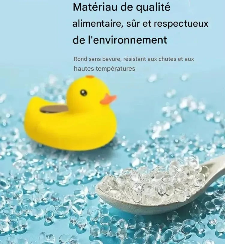Thermomètre de bain bébé flottant en forme de canard fabriqué en matériau ABS sécurisé et résistant