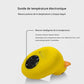 Thermomètre de bain bébé canard avec sonde électronique pour mesure précise de la température de l’eau