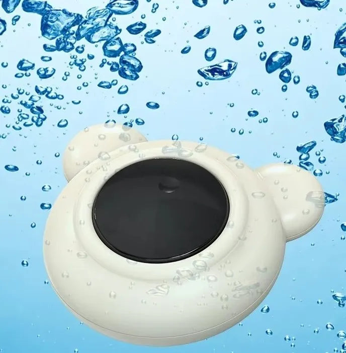 Thermomètre de bain bébé ourson flottant avec écran digital mesurant la température de l’eau