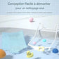 Filet de transat de baignoire bébé démontable pour un nettoyage facile