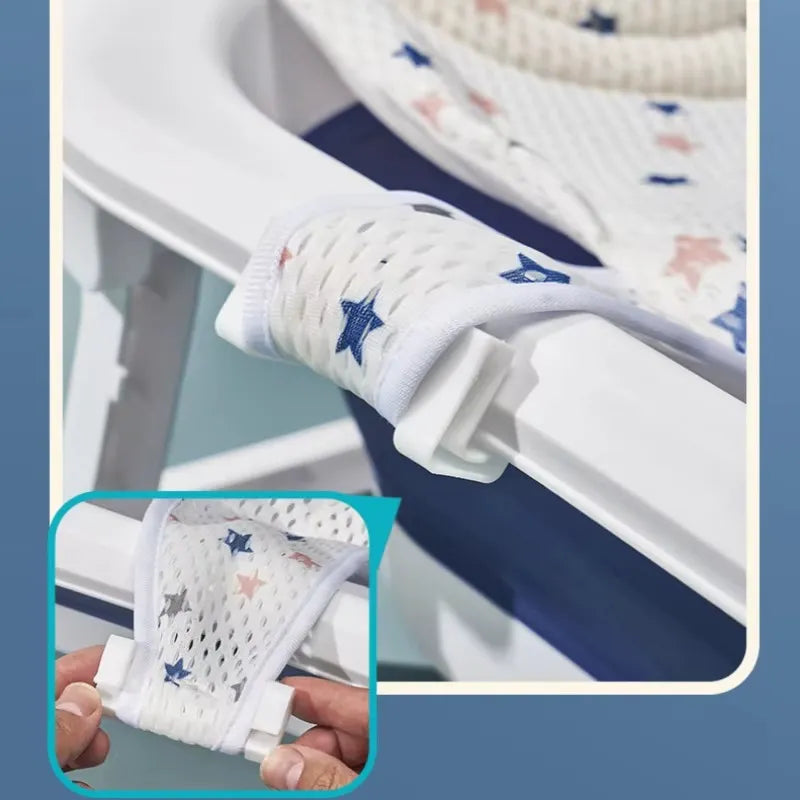 Clip de fixation du transat de bain bébé en filet pour maintien sécurisé
