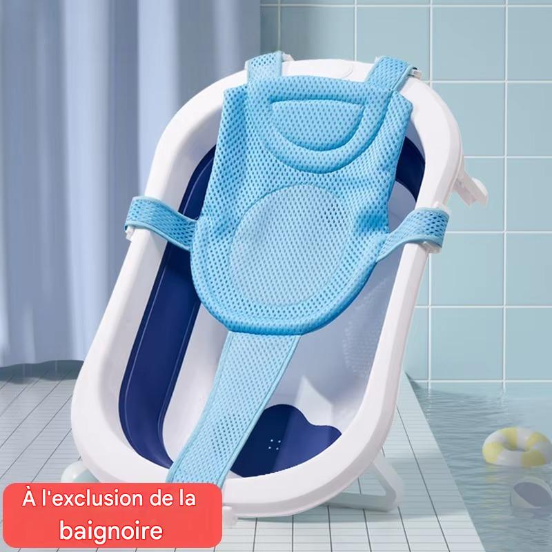 Transat de bain pour bébé, filet, couleur bleu