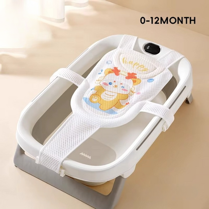Transat de bain pour bébé en filet design oursons