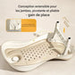 Structure pliable et extensible du transat de bain bébé avec thermomètre intégré